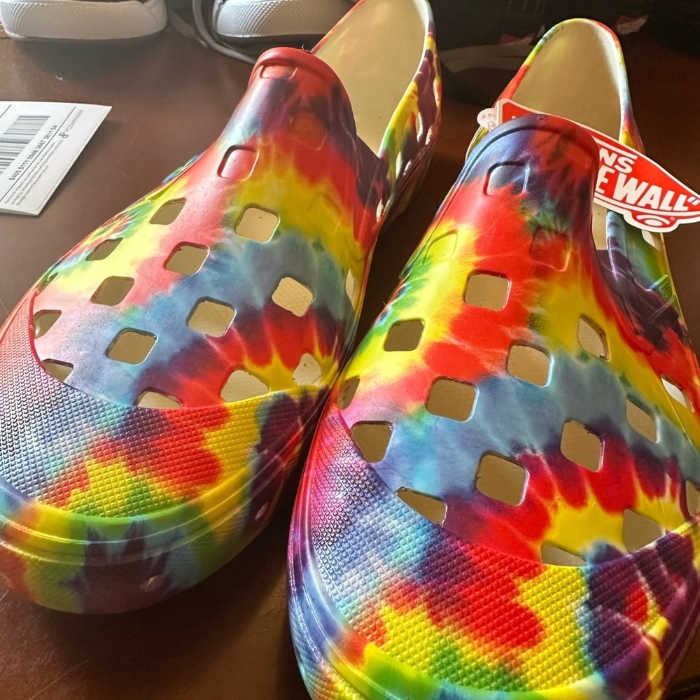 #48❤️/38❤️ VANS TRK TIE DYE SLIP ON SNEAKERS - Picture 10 of 10